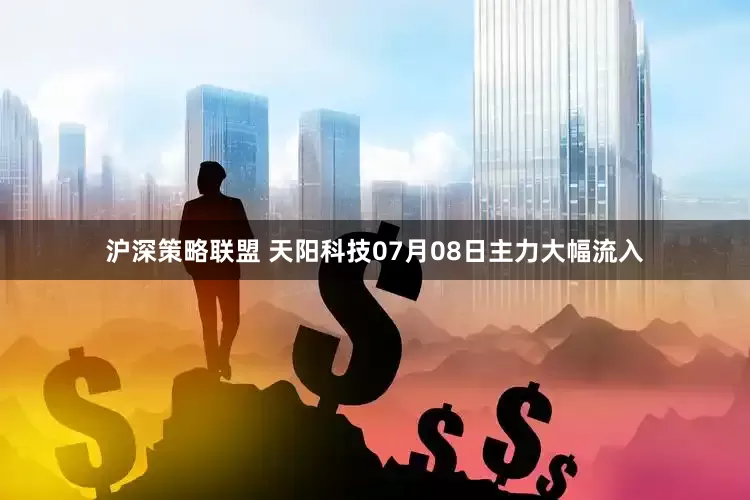 沪深策略联盟 天阳科技07月08日主力大幅流入
